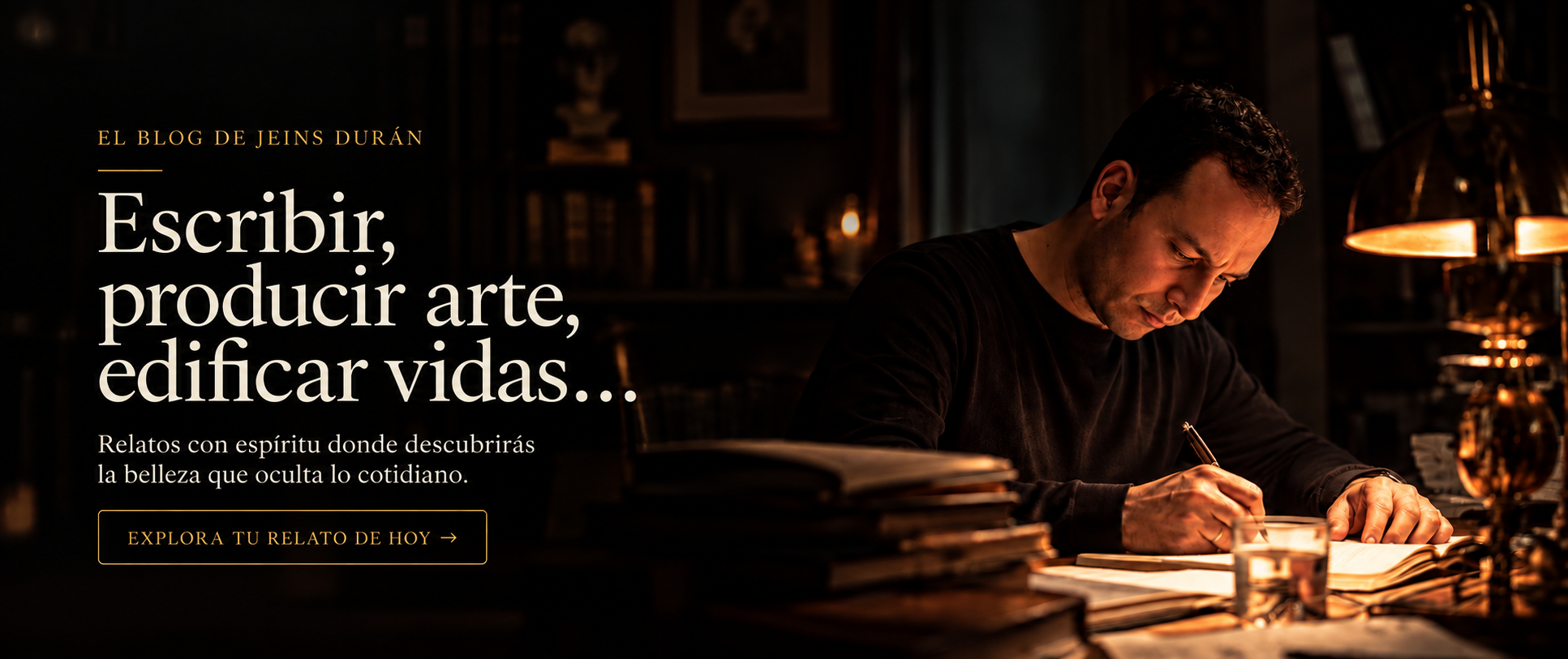 El Blog de Jeins Durán — Escribir, producir arte, edificar vidas... Relatos con espíritu donde descubrirás la belleza que oculta lo cotidiano.