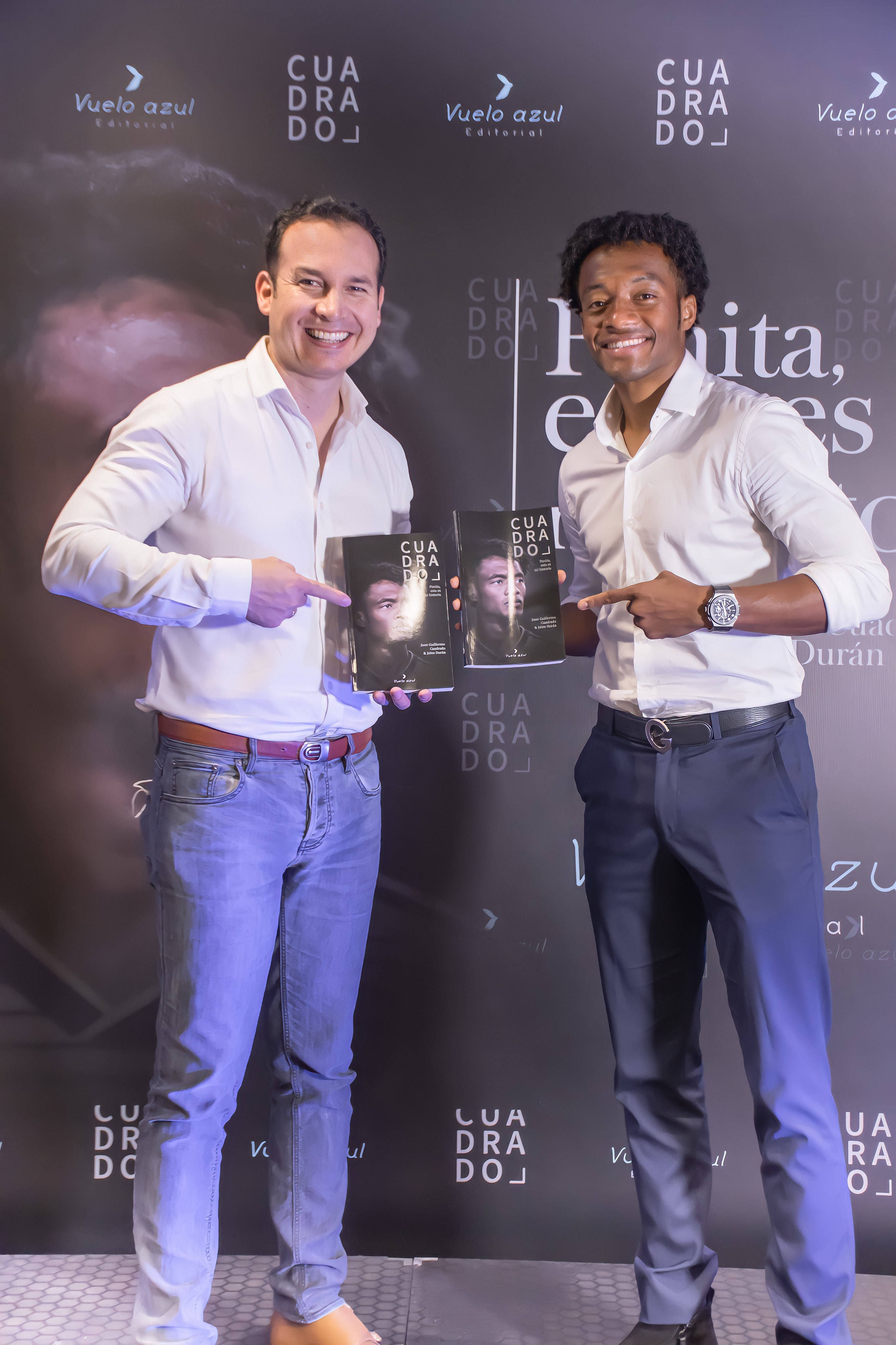 Jeins Durán con Juan Guillermo Cuadrado