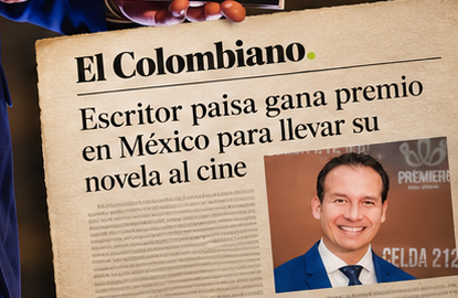 El Colombiano: Escritor paisa gana premio en México para llevar su novela al cine